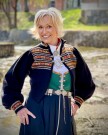 Heidi tilpasset vestfoldbunadene Svart Bunadstrikk  thumbnail