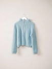 2212-7 Zoe zipper genser Tynn Peer Gynt og Tynn Silk Mohair Strikkepakke thumbnail