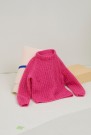 427-5 Seline strukturgenser Tjukk mohair Knæsj ROSA thumbnail