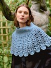 2606-15 Flowerfield Poncho (oppskrift) Sandnes Garn thumbnail