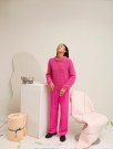 427-5 Seline strukturgenser Tjukk mohair Knæsj ROSA thumbnail