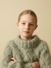 393-1 Elioras Pusegenser barn Tjukk Mohair Sjøsprøyt Strikkepakke thumbnail