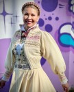 Ingrid tilpasset bunader med blomsterbroderier Bunadstrikk  thumbnail