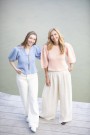 Lana Grossa Poplin blouse modell 12 eco puno blå thumbnail