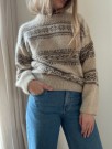 Porcelain Sweater Natur melert og Mellombrun melert Tynn Peer Gynt.  thumbnail