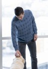 2305-5 Fløen genser Herre Alpaca Bris thumbnail