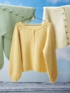 378-4 Nøstet Mitt-jakken Lamull og Alpaca Silk Strikkepakke Rauma Garn thumbnail