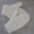 Fuzzy votter Basta hvit thumbnail