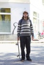 452 Uni stripegenser A Fivel Blå og korall  thumbnail