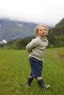 433-1 Islender barn Fivel Natur og mørk gråmelert (nedenfra) thumbnail