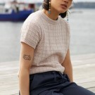 411-5 Strøm Tee Pandora Dus Rosa Rauma Garn Strikkepakke thumbnail