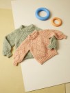 393-1 Elioras Pusegenser barn Tjukk Mohair Sjøsprøyt Strikkepakke thumbnail