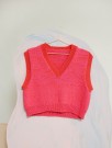 414-12 Dandelion vest Cerise 248 Strikkepakke thumbnail