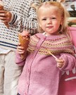 T73-6 Anna kofte barn Sisu gammelrosa thumbnail
