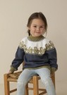 2314-02 Traktorgenser Trend Baby Merino Jeansblå thumbnail