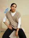 375-1 Novas flettevest dame Tjukk Mohair Myrull thumbnail