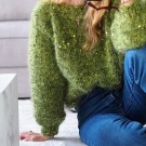 Holiday Sweater Bella og Cosmo olive thumbnail