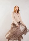 2102-2 Noomi jakke | Sunday Lys beige og Tynn Silk Mohair kitt Strikkepakke Sandnes Garn thumbnail