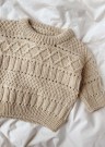 Pk157 Ingrid Sweater Baby Double Sunday Almond Strikkepakke thumbnail