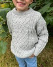 PetiteKnit Moby Sweater Mini Peer Gynt lys grå thumbnail