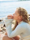 Vollan Sweater - Liv - Artic ice og natur thumbnail