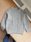 PetiteKnit Moby Sweater Mini Peer Gynt lys grå thumbnail