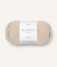 LeKnit Vita Scarf Tynn Silk mohair og Alpakka følgetråd marsipan thumbnail