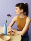 342-1 Agathe topp | Petunia Villhonning | Strikkepakke Witre Design | Rauma Garn thumbnail