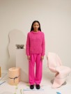 427-5 Seline strukturgenser Tjukk mohair Knæsj ROSA thumbnail