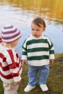 481 Tobbengenser babygarn korall  thumbnail