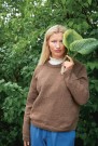 2312-1b Debutant Sweater Tweed Recycled Brun thumbnail