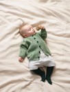 314-2c Flettis jakke Babygarn hvit thumbnail