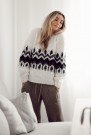 CP17-12 EMERALD SWEATER NATUR, KOKS, SVART FNUGG STRIKKEPAKKE CAMILLA PIHL thumbnail