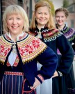 Trine Lise tilpasset bunader fra Sunnfjord blå Bunadstrikk  thumbnail