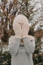 Enkelt Ribbsett Woolly 112 Peach Strikkepakke thumbnail