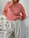 Plain Yoke Sweater Strikkepakke Ballerina Chunky mohair  thumbnail