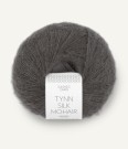 TYNN SILK MOHAIR BRISTOL BLACK 3800 thumbnail