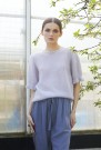 387-5 Engklokke topp Plum Lys syrin Strikkepakke Rauma Garn thumbnail