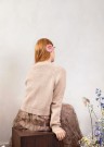 2102-2 Noomi jakke | Sunday Lys beige og Tynn Silk Mohair kitt Strikkepakke Sandnes Garn thumbnail