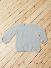 284-3 Genser med flette | Alpaca Silk Lys blå Rauma Garn thumbnail