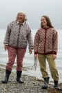 Fjelljakke i Finull dame Natur og lillamelert Strikkepakke thumbnail