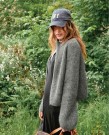 2507-10 Tia Zipper jacket Sunday og Tynn silk mohair grå thumbnail