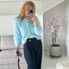 Fuzzy Cardigan Basta lys blå thumbnail