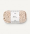 LeKnit Musling Tee LINE Mandelhvit  thumbnail