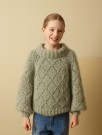 393-1 Elioras Pusegenser barn Tjukk Mohair Sjøsprøyt Strikkepakke thumbnail