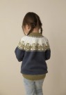 2314-02 Traktorgenser Trend Baby Merino Jeansblå thumbnail