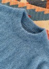 Stockholm Sweater Tynn Silk Mohair Mørk himmelblå Strikkepakke PetiteKnit thumbnail