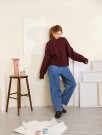 2502-7a Mindy Sweater Sunday dyp burgunder thumbnail