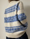 Porcelain Sweater Strikkepakke Blå LeKnit  thumbnail