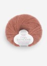 Tynn silk mohair støvet plommerosa 3553 thumbnail